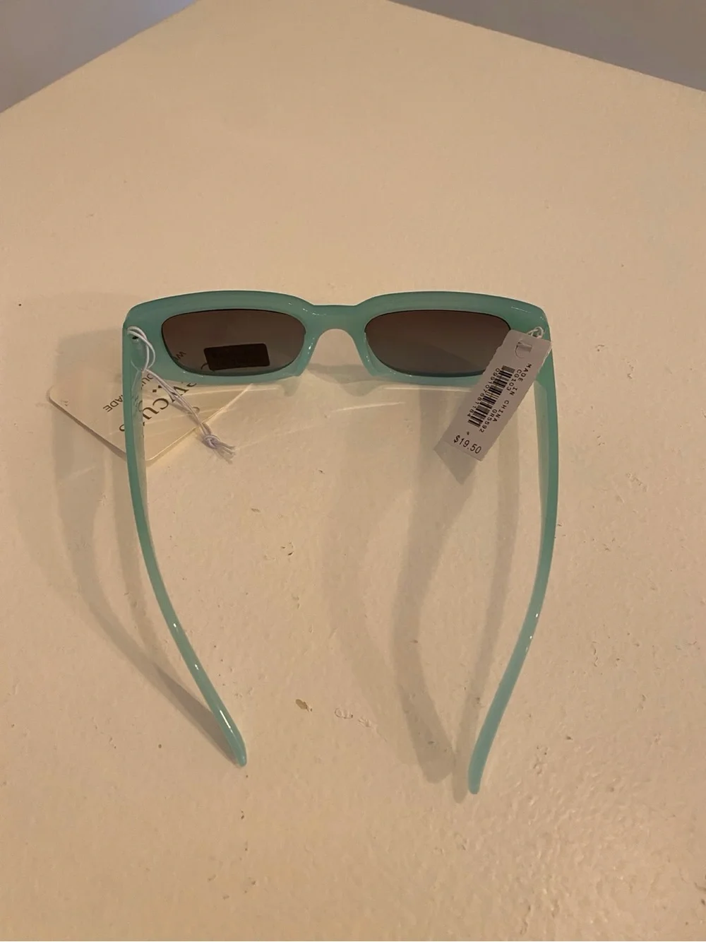 Crewcuts Kids Mint Green Rectangular Sunglasses